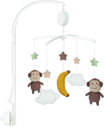 Carrusel musical para cuna con monitos JABADABADO