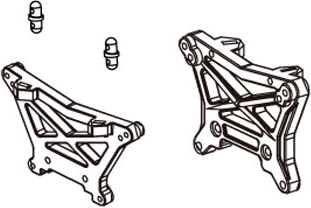 Soporte de amortiguadores Dakar delantero y trasero - 1 unidad
