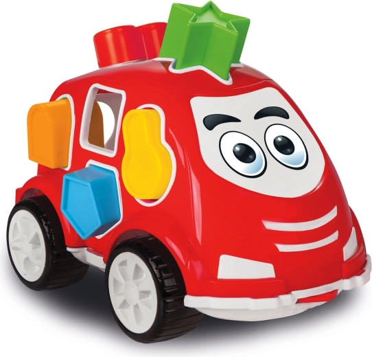 Jamara coche educativo – encajable de formas rojo
