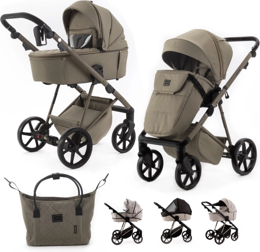 Adamex delta natura taupe cochecito combinado 2 en 1