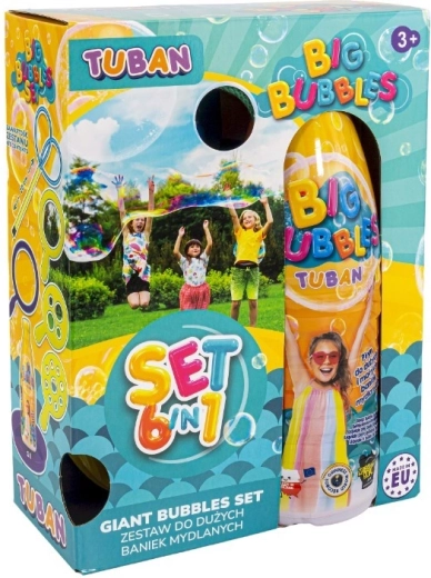 Set para burbujas de jabón grandes 6 en 1