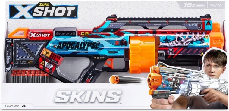X-Shot Skins Last Stand bláster de espuma (16 dardos)