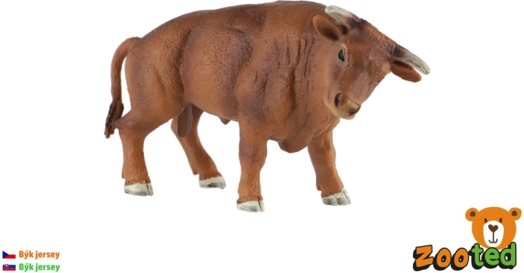 Figura de plástico de toro jersey de 14 cm