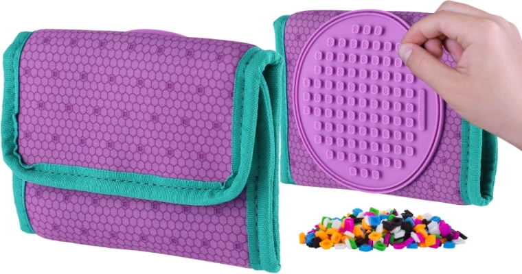 Cartera morada Pixie Crew con bolsillo para monedas