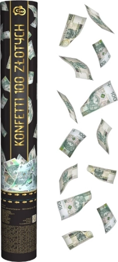 Confeti neumático 100 zlotys