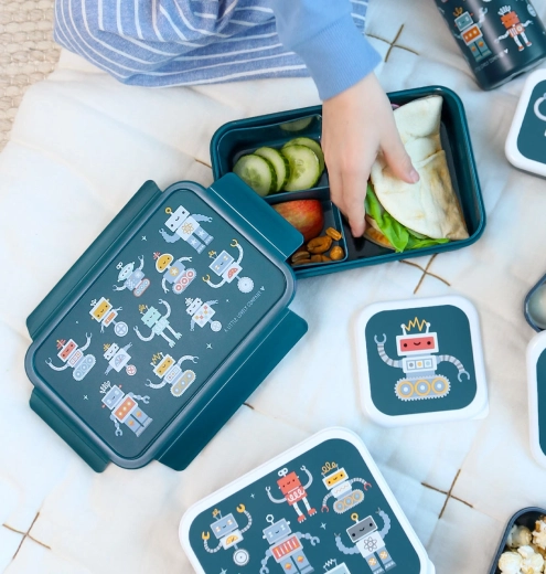 Snack organizado de forma ordenada