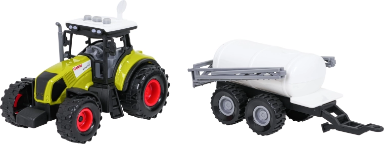Tractor con remolque cisterna