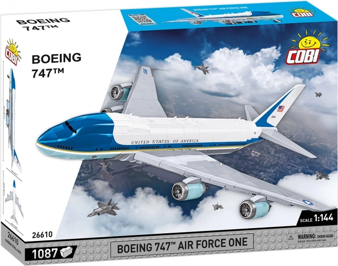 Set de construcción COBI BOEING 747 Air Force One, 1:144, 1087 piezas
