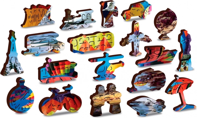 61 piezas originales con formas únicas