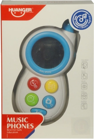 Teléfono infantil colorido con melodías y espejito