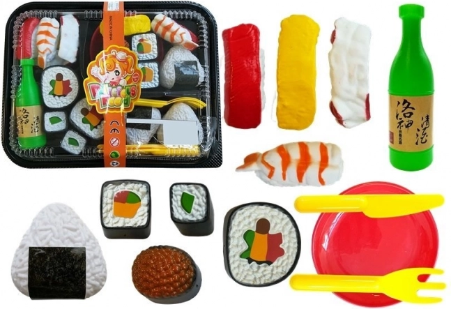 Set infantil de sushi con cubiertos y accesorios (27 piezas)