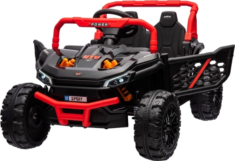 Buggy eléctrico infantil UTV con mando a distancia – rojo