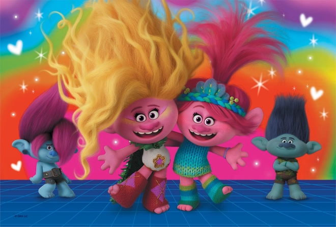 Puzzle de 60 piezas Trolls amistosos