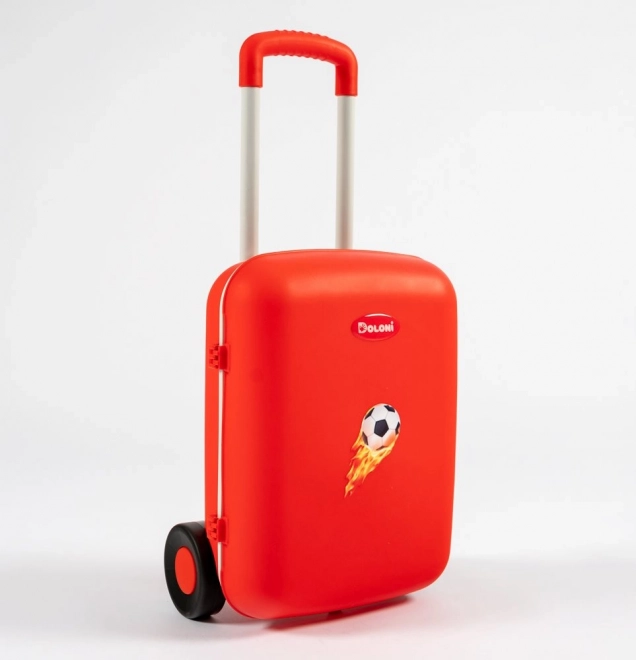 Maleta infantil de viaje con ruedas Doloni – roja