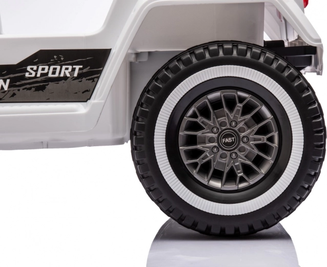 Coche eléctrico infantil Mountain Off-Road blanco