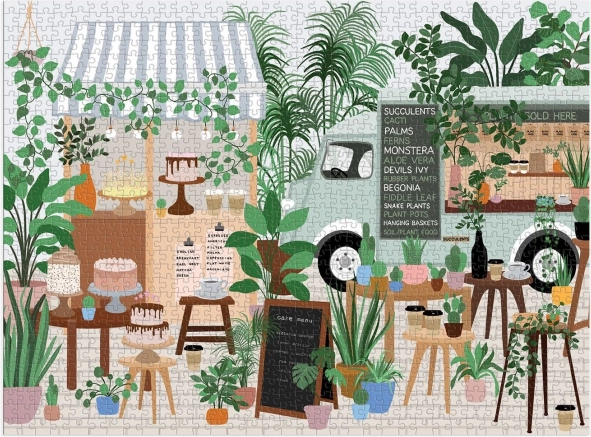 Puzzle Cafetería botánica 1000 piezas GALISON