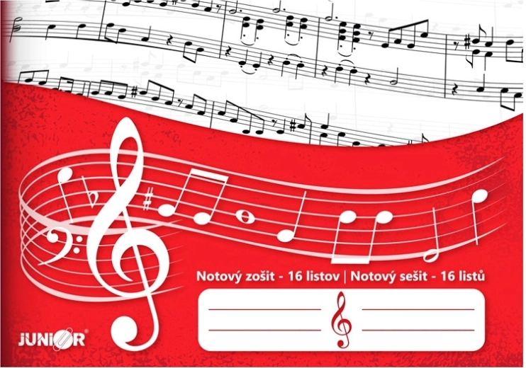 Cuaderno de música Junior, 16 hojas