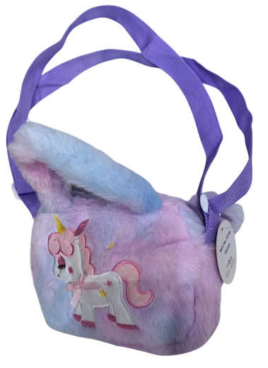 Bolso bandolera PINK con unicornio y estrellitas