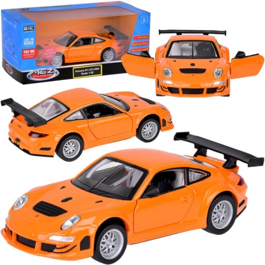 Modelo metálico Porsche 911 GT3 RSR 1:32 con luz y sonido