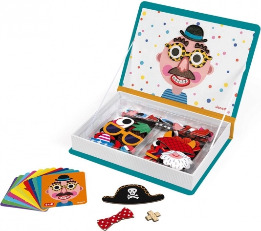Libro magnético Caras divertidas – niños