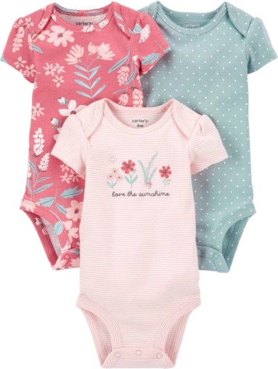 CARTER'S body para niña de manga corta, 3 uds – PRE