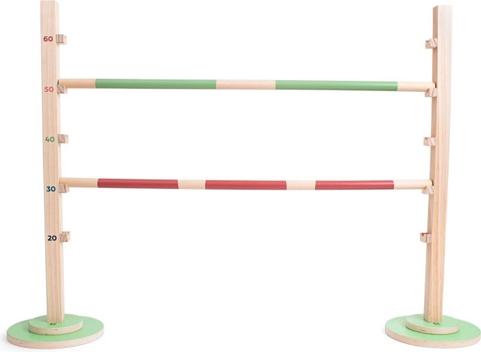 Valla atlética de madera para niños