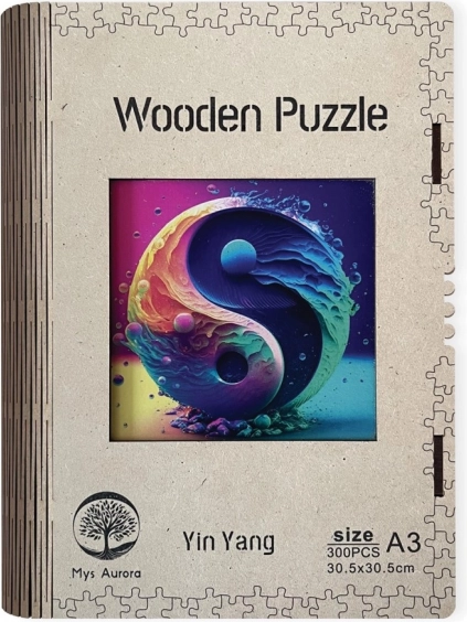 Puzle de madera Yin Yang
