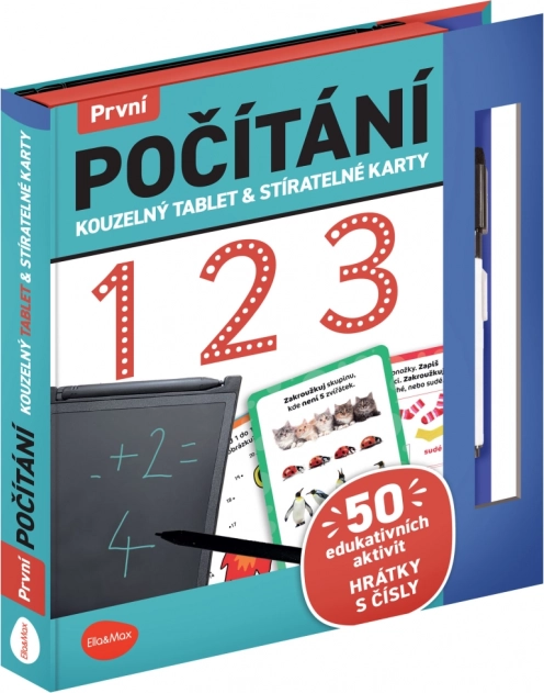 Tableta mágica y tarjetas borrables – primer conteo