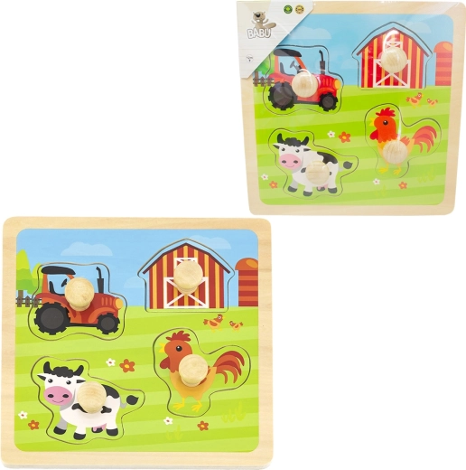 Puzzle de madera granja BABU