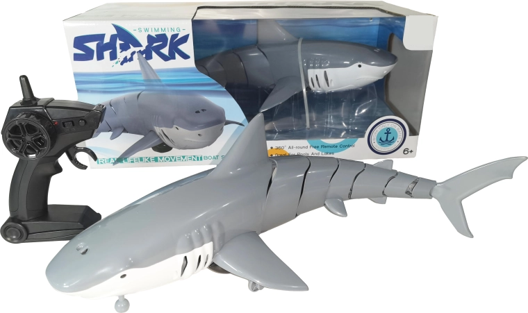 Tiburón R/C con control remoto 1:10 Swimming Shark 2,4 GHz