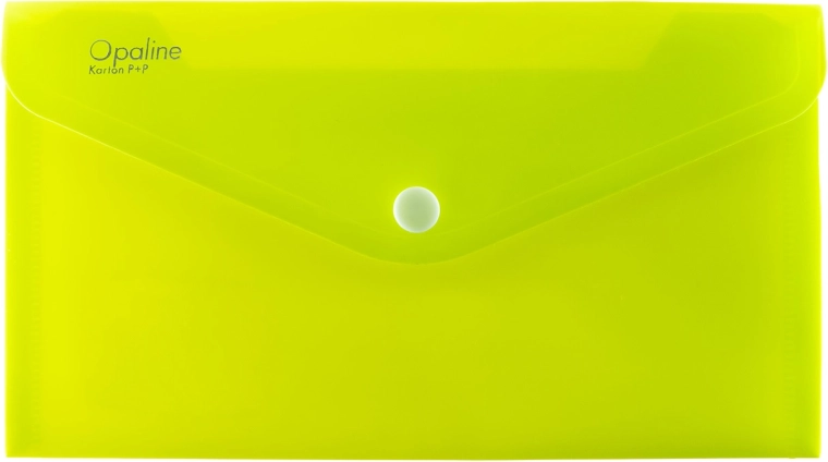 Carpeta tipo sobre con broche DL Opaline verde lima (paquete de 5 uds)