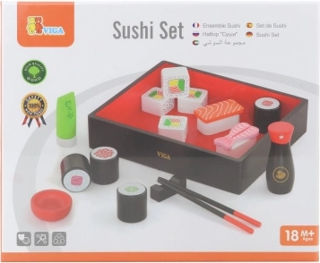 Set de sushi de madera para niños