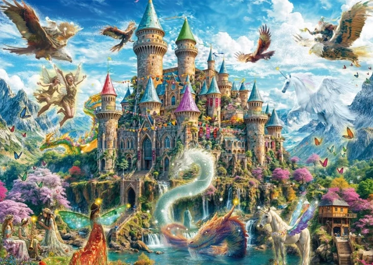 Puzzle Castillo de cuento de hadas 1000 piezas