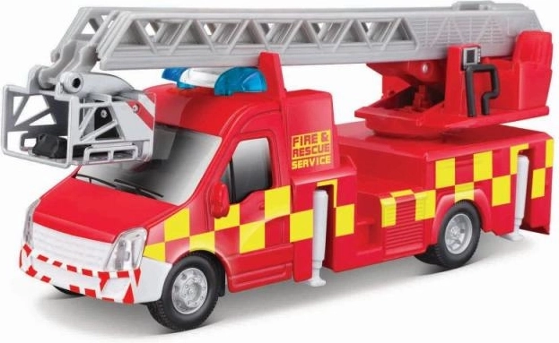 Camión de bomberos con escalera Bburago 1:43