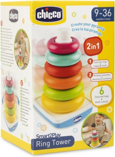 Torre apilable de anillos Chicco 9m+