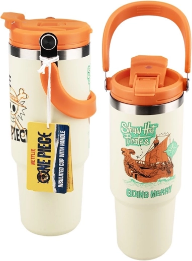 One Piece taza de viaje con asa