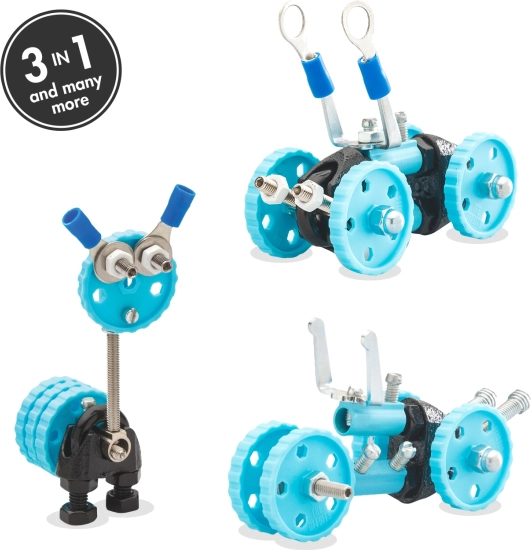 Kit de construcción de vehículo OFFBITS GearBit 3 en 1 para niños a partir de 6 años