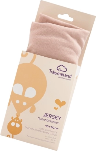 Träumeland sábana bajera ajustable de jersey 40 × 90 cm rose smoke