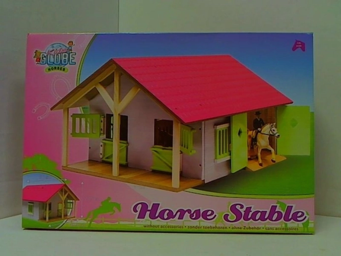 Establo de madera para caballos 1:24