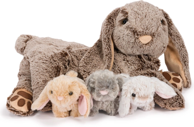 Peluche Noxxiez conejita con mamá