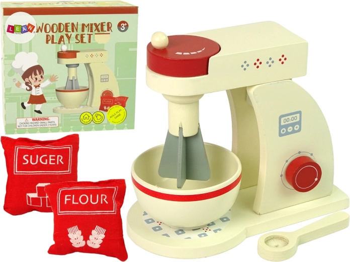 Robot de cocina de madera – batidora infantil con accesorios