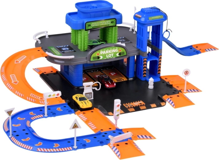 Amplia pista para 3 cochecitos