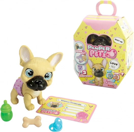 Figura Pamper Petz perrito bulldog francés