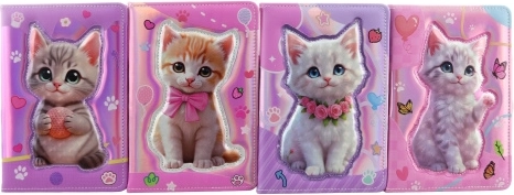 Cuaderno con motivo de gatito
