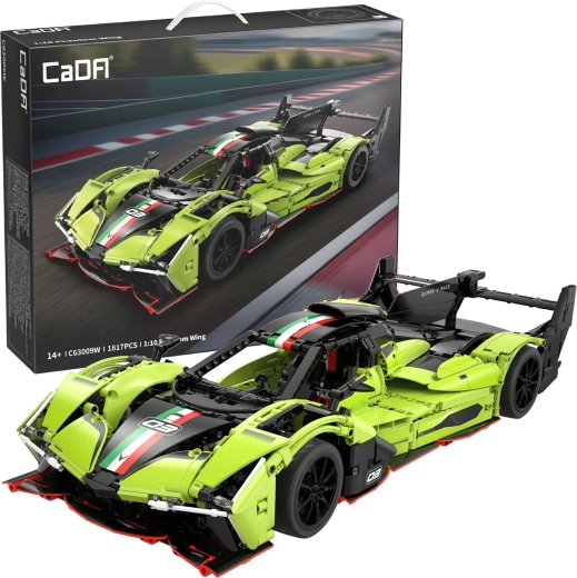 Kit de construcción CaDA coche de carreras PHANTOM WING 1:10, 1817 piezas, verde