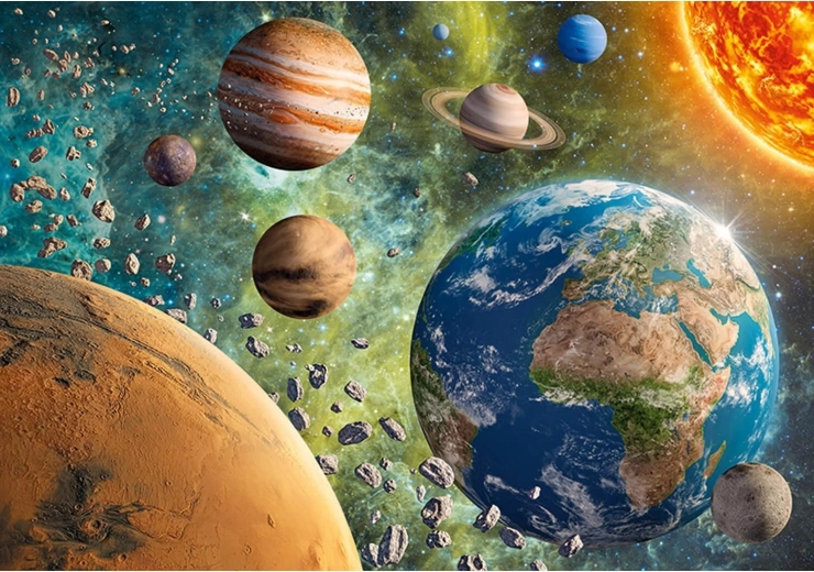 Puzzle Cherry Pazzi Planeta Tierra en la galaxia 2000 piezas