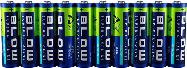 Pilas super alcalinas BLOW AA (LR6) 10 uds