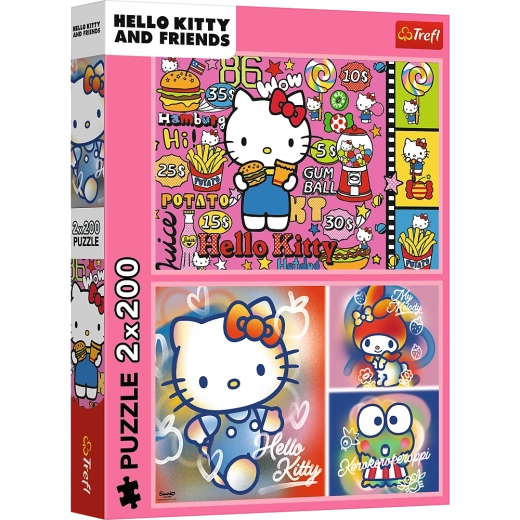 Puzle 2x200 Hello Kitty y amigos