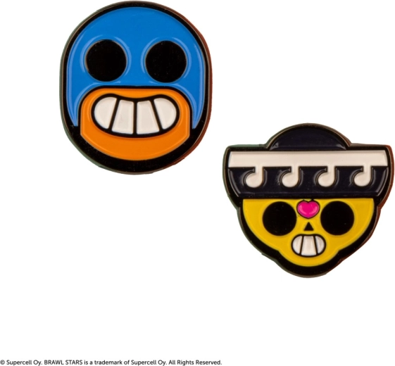 Set de pines Brawl Stars Poco y El Primo
