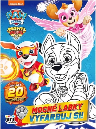 ¡Colorea! La Patrulla Canina: Patas poderosas – libro para colorear con pegatinas